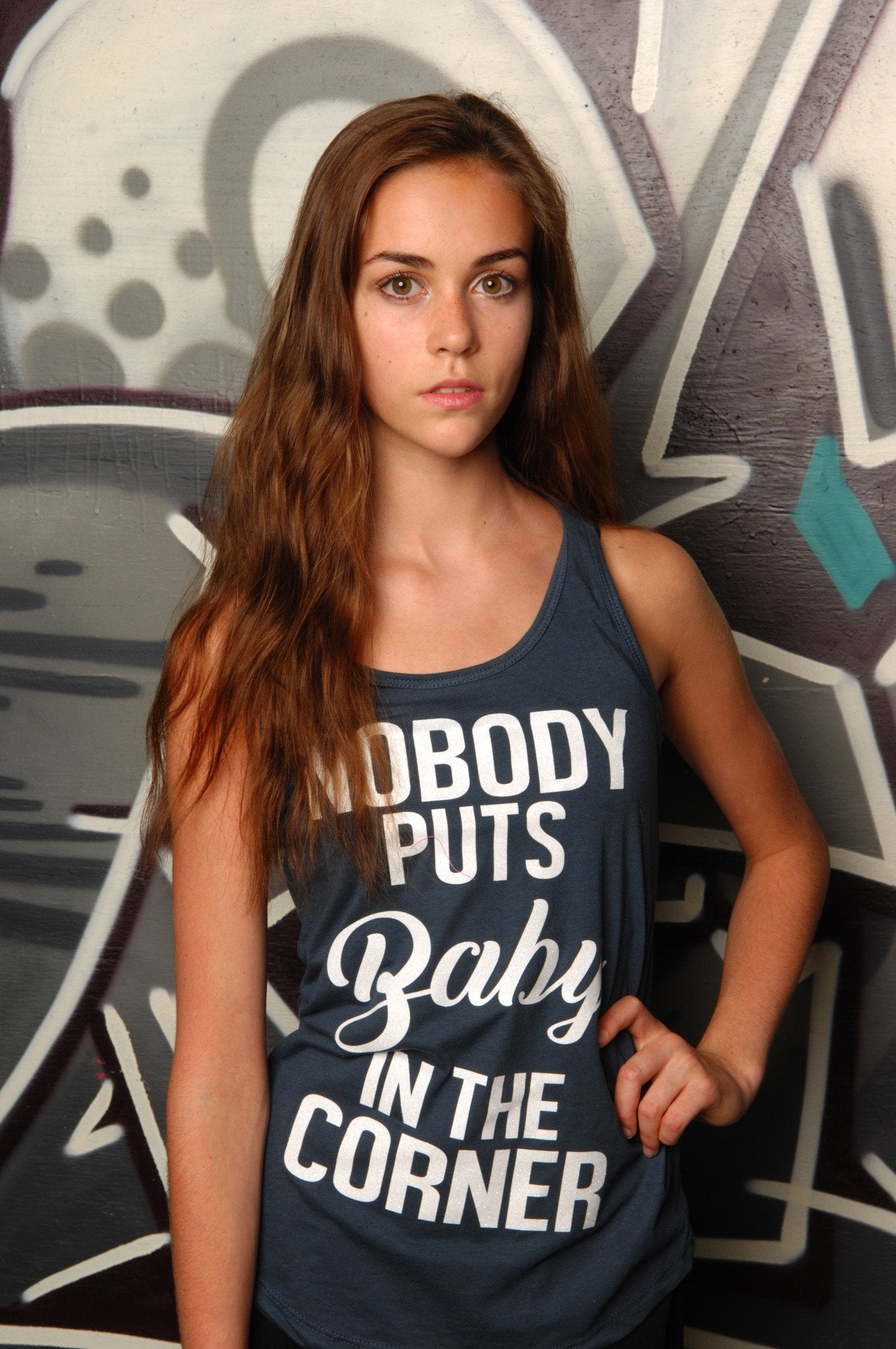 Baby in the Corner Racerback Tank - Simple Stature