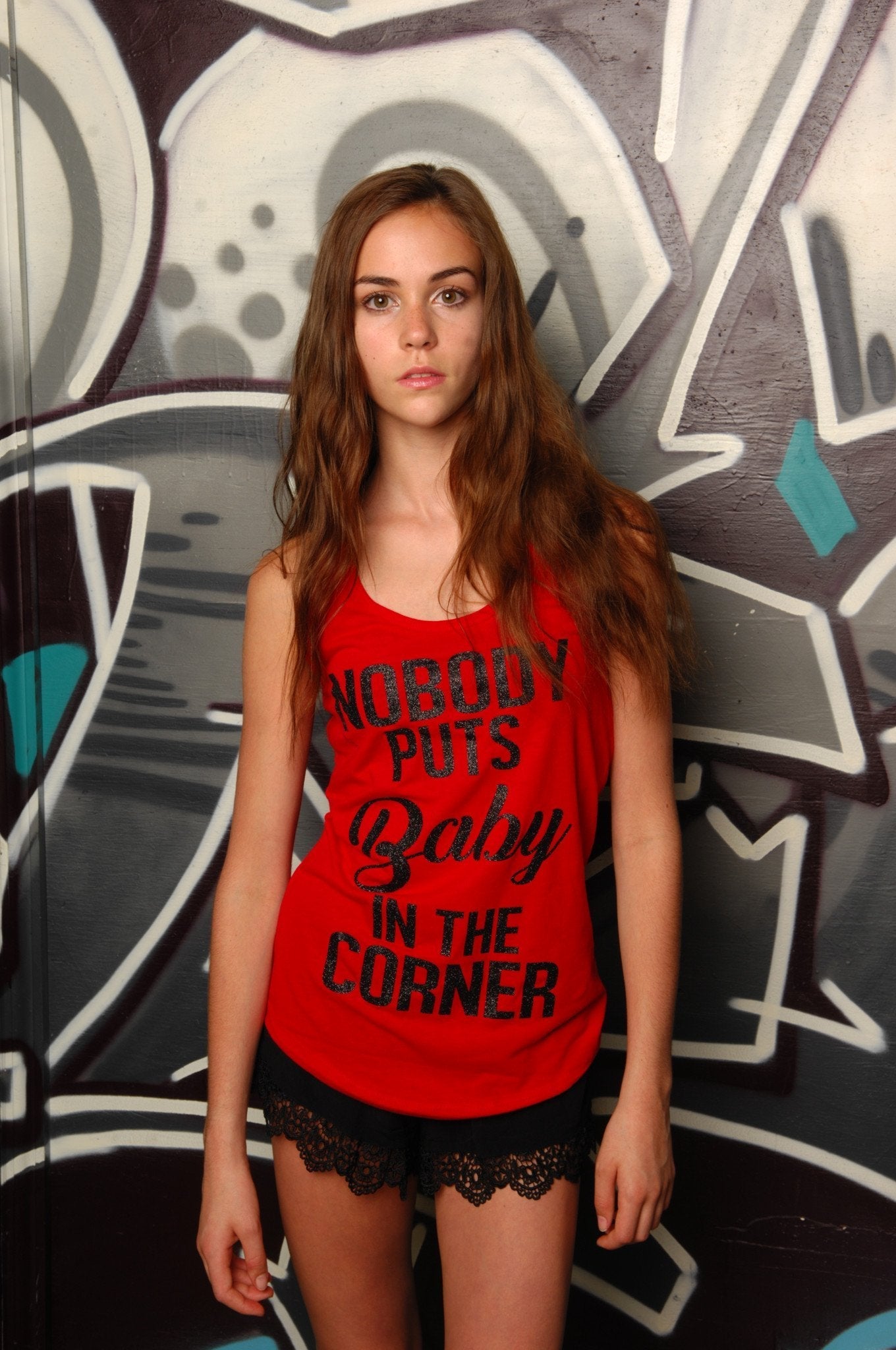 Baby in the Corner Racerback Tank - Simple Stature