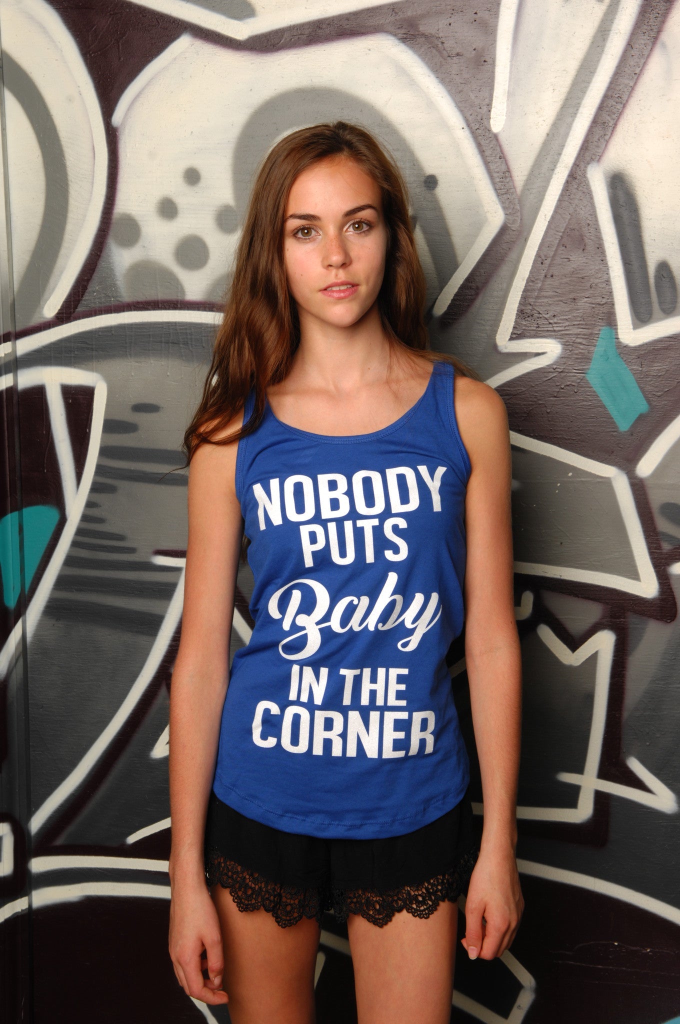 Baby in the Corner Racerback Tank - Simple Stature