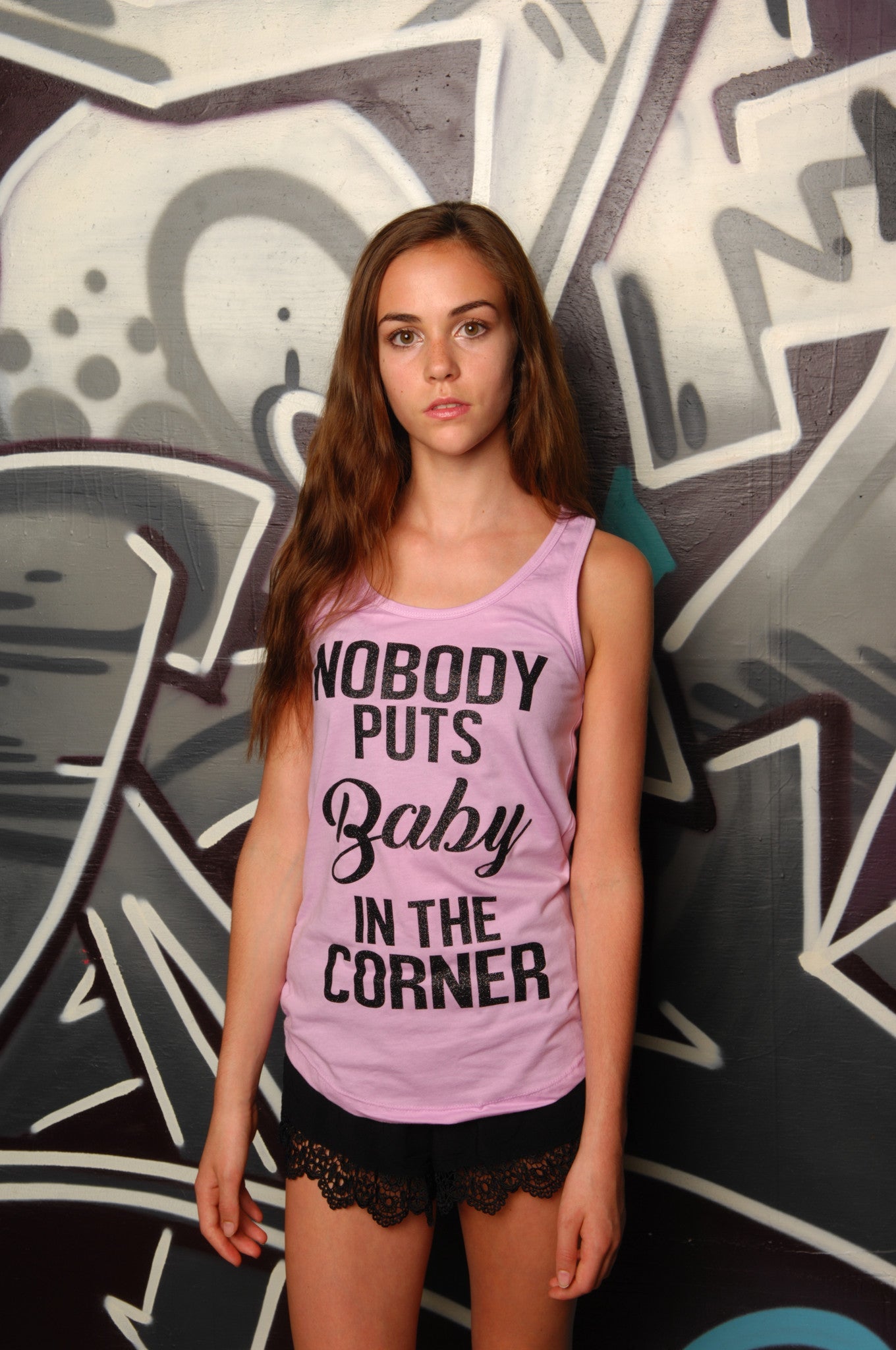 Baby in the Corner Racerback Tank - Simple Stature