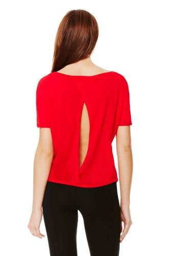 Flowy Open Back Tee - Simple Stature