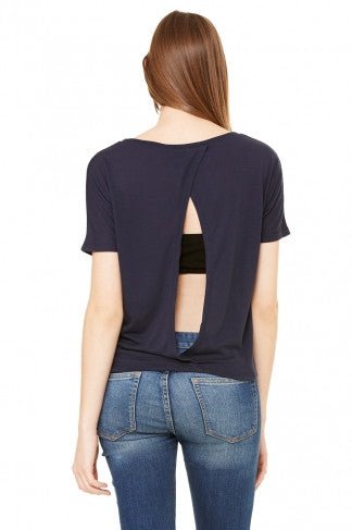 Flowy Open Back Tee - Simple Stature