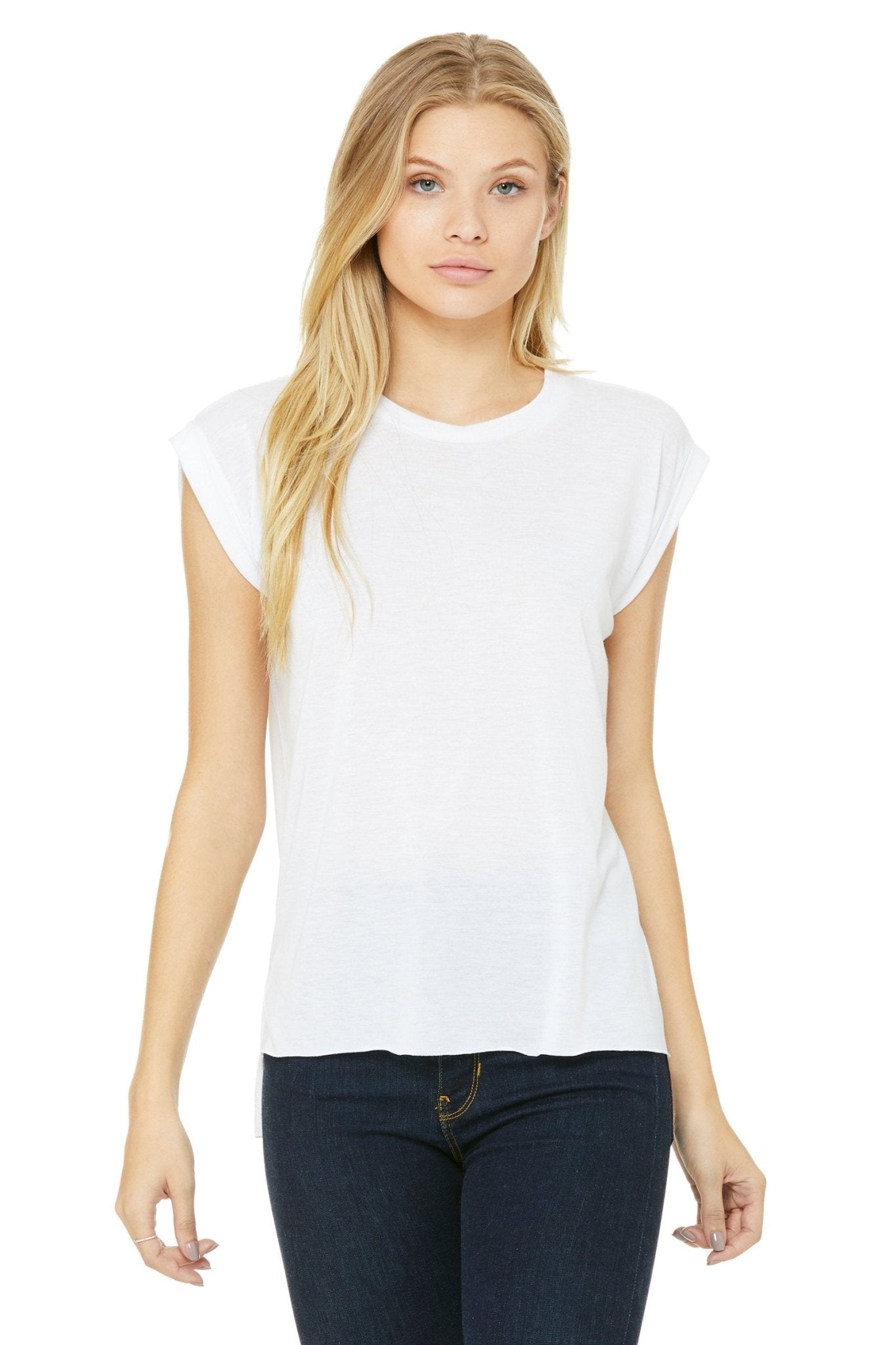 Flowy Rolled Cuff Tee - Simple Stature