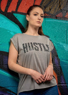 Hustle Rolled Cuff Tee - Simple Stature