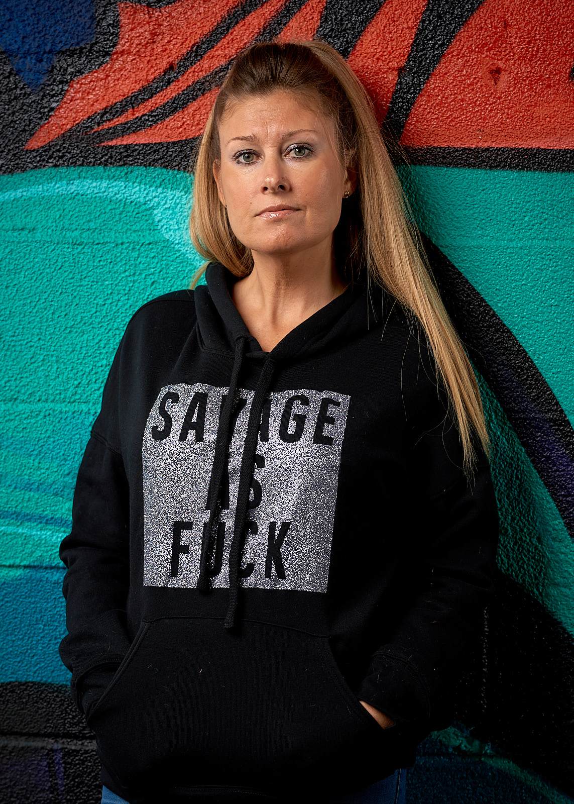 Savage as Fuck Glitter Hoodie - Simple Stature