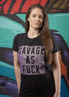 Savage as Fuck Glitter Tee - Simple Stature